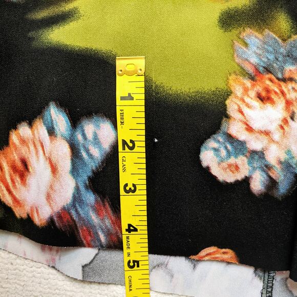 MODCLOTH MOON Green & Black Floral Dress Size Small - Picture 9 of 9